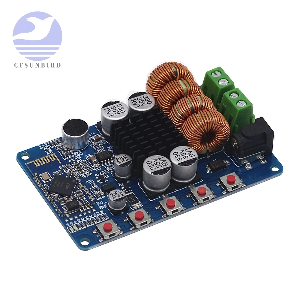 Amplifier Tpa3116 Wireless Digital Bluetooth 4.0 50w+50w Audio Receiver