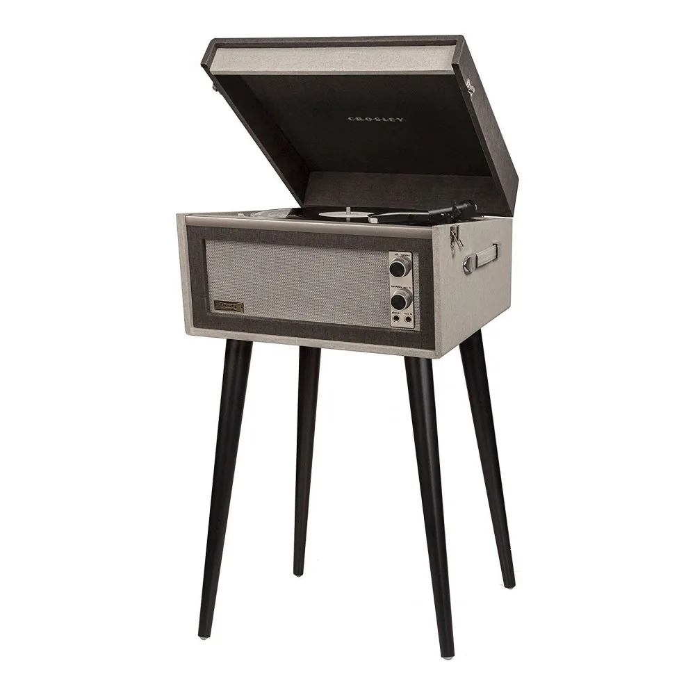 Виниловый проигрыватель CROSLEY DANSETTE BERMUDA black [CR6233D-BK] с Bluetooth | Электроника