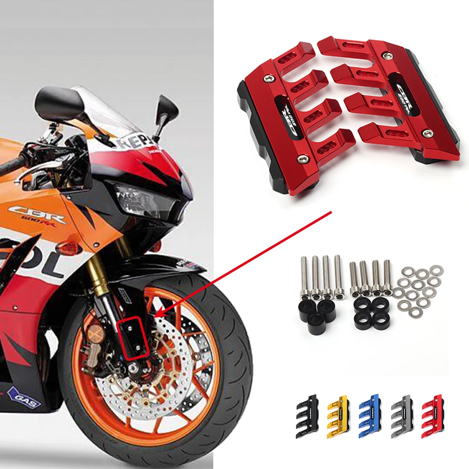 Protector de delantera para motocicleta, accesorios deslizantes de guardabarros para Honda CBR600RR, CBR 600RR, RR, 2004, 2005, 2006 2013|Cubiertas y molduras ornamentales| - AliExpress