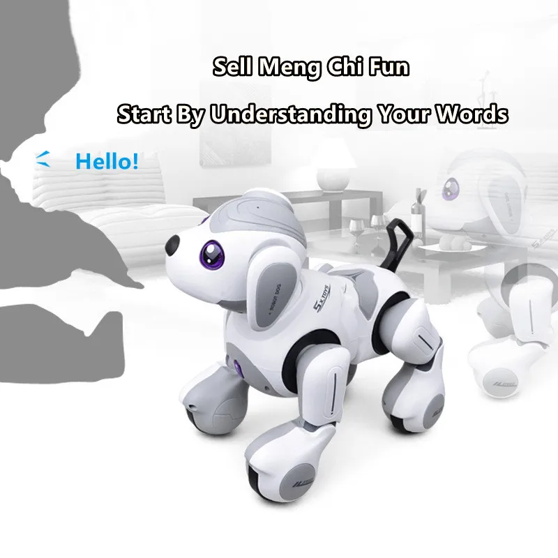 Puzzle Early Education Remote Control Robot Dog Intelligent Programming Touch Sense Singing Dancing Electric Smart RC Dog Pet 3