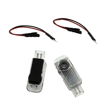 

2X For Audi sport Logo Power Door Decorative Lamp LED Car Door Welcome Light Courtesy Led Car Laser Projector Ghost Shadow Light