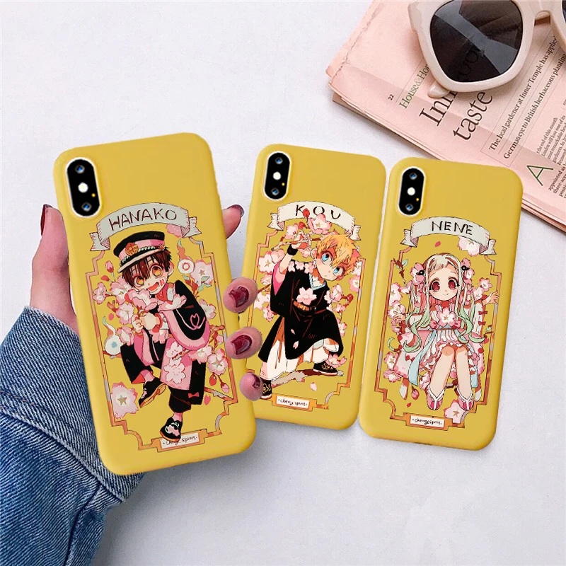 

Jibaku Shounen Hanako Kun Toilet-bound Hanako-Kun Silicone Phone Case for iPhone X XR XS 11Pro MAX 7 8 Plus 9 SE2020 Phone Cover