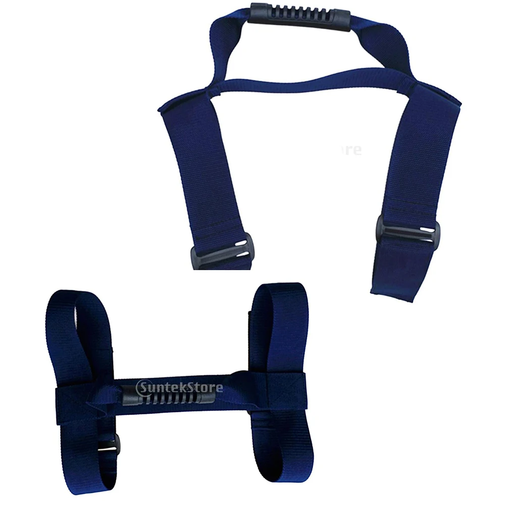 Pack of 2 Scuba Diving Tanks Carrier Handle Holder Cylinder Carrying Straps Blue