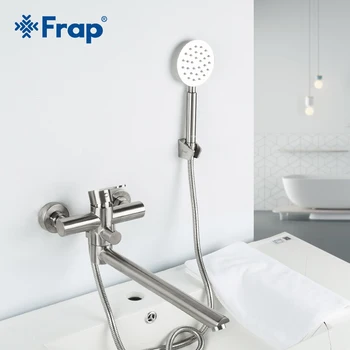 

FRAP stainless bathroom faucet with shower f22801