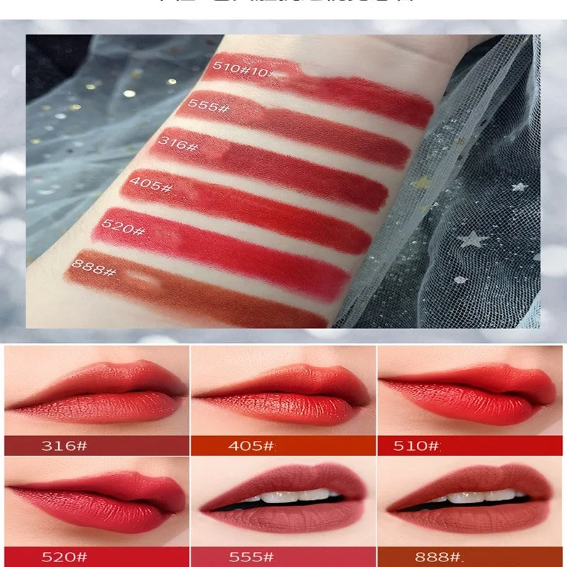 Nude Lip Tint Waterproof Moisturizer Smooth Lip Stick Diamond bow-knot Matte Lipstick Long lasting Velvet Lipstick Nude Lip Tint Waterproof Moisturizer Smooth Lip Stick Diamond bow-knot Matte Lipstick Long lasting Velvet Lipstick