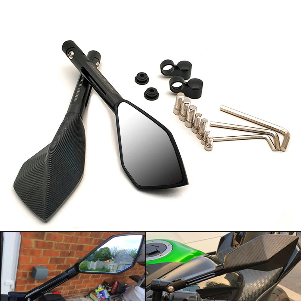 Universal Motorcycle Mirrors Aluminum View Rearview Side Mirror For Ducati HYPERMOTARD 821 939 SP HYPERMOTARD 1100 796 SS1000