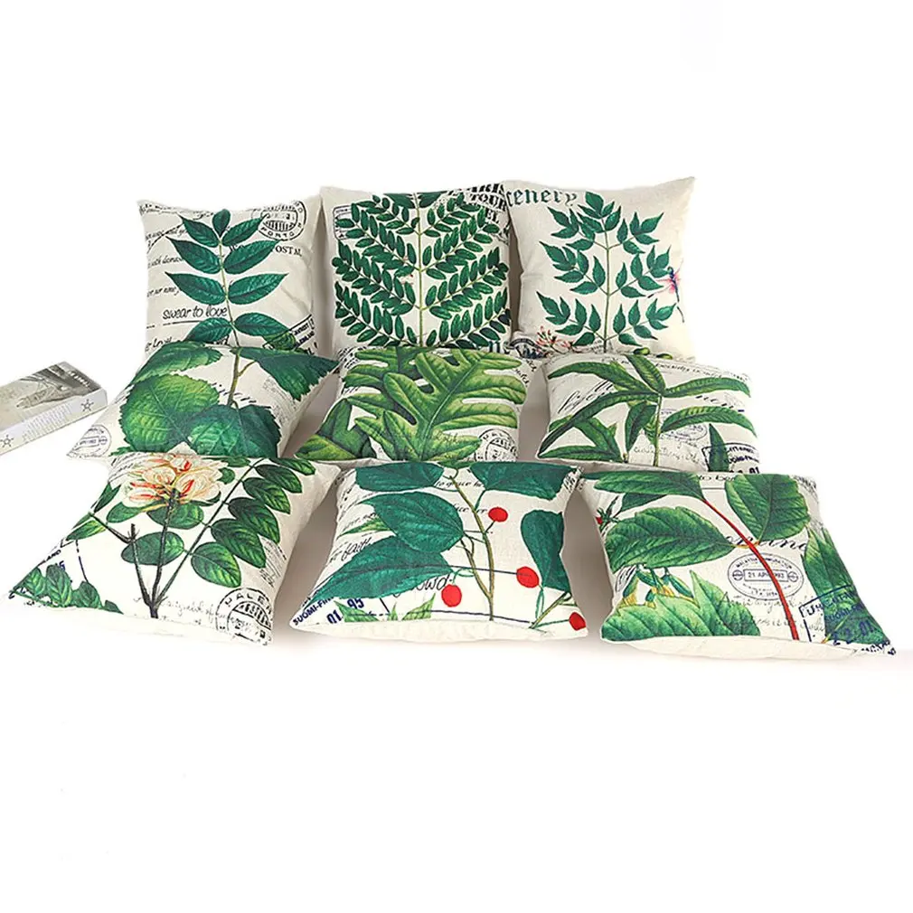 

Floral Pillow Cover 45x45cm Room English Alphabet For Home goods 1PC Flower Pillowcase Polyester