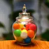 Mini Glass Candy Bottle Dollhouse Miniature Simulation Storage Can Model Toys Bottle Jar Box Home House Decoration 2