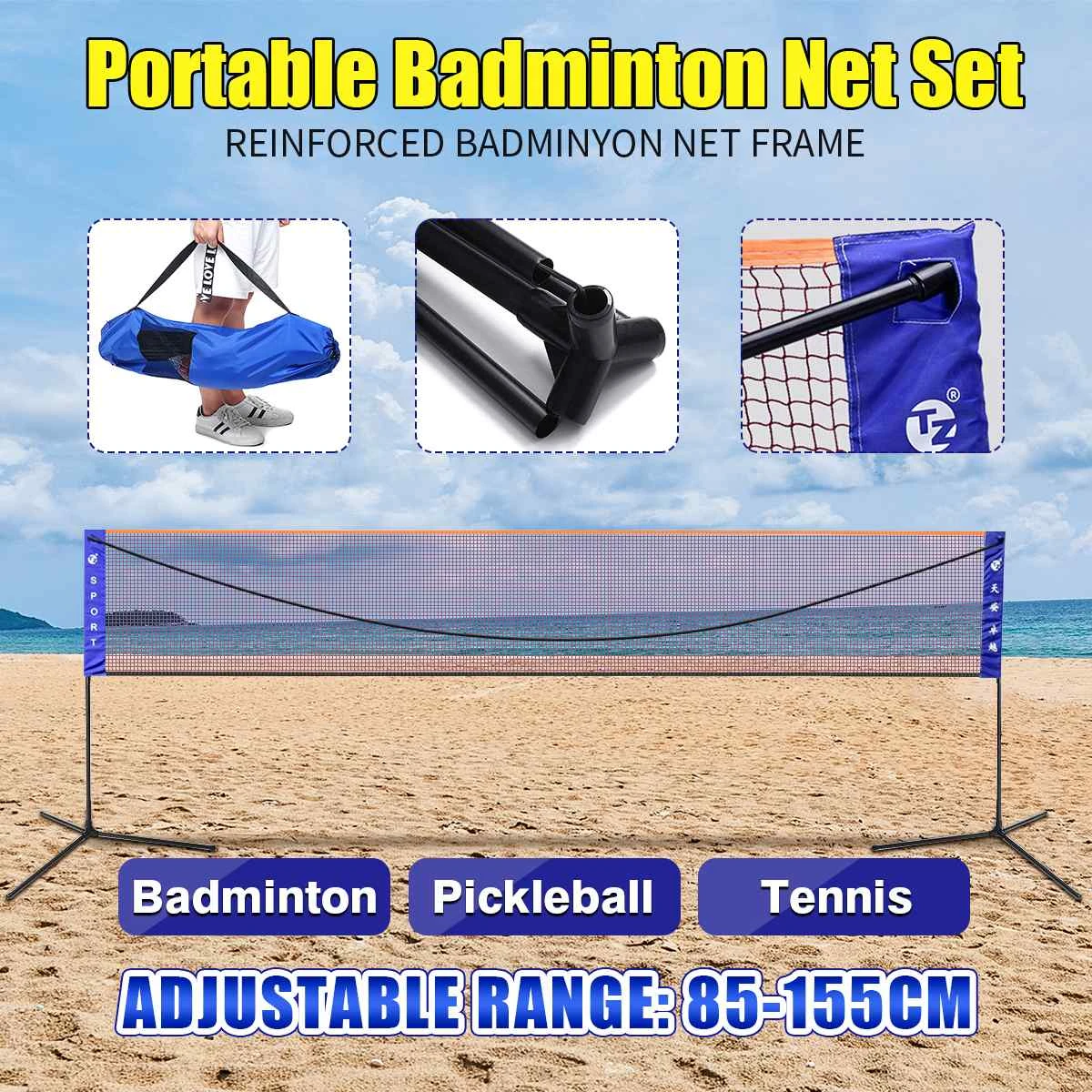 foldable volleyball net