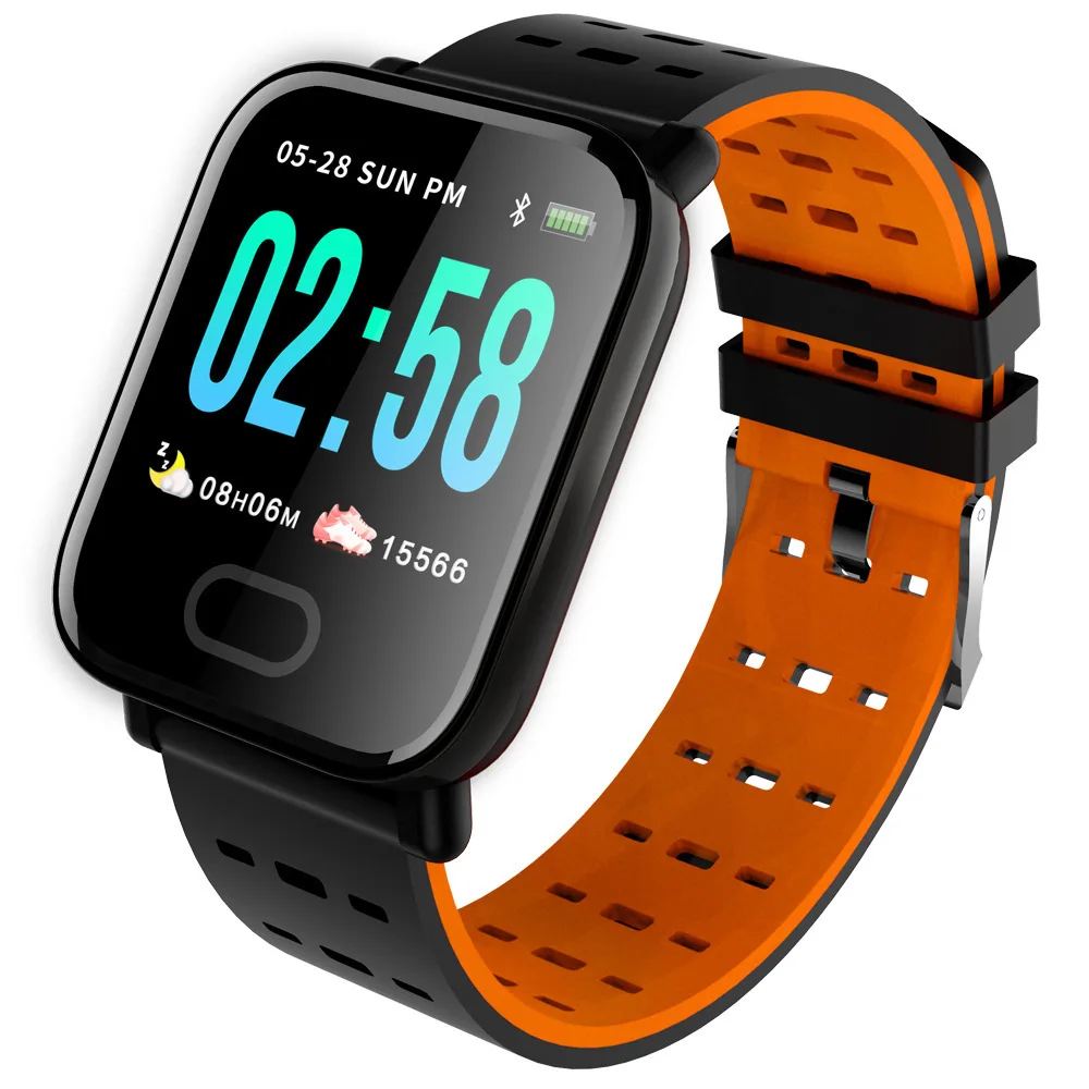 

BINSSAW A6 Smart Watch New with Heart Rate Monitor Fitness Tracker Blood Pressure rtwatch Waterproof For Android IOS PK Q8 V6 S9