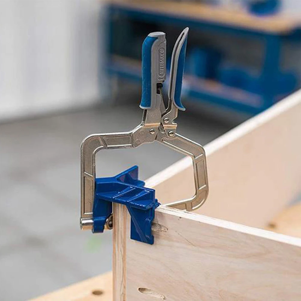

90 Degree Corner Clamp Right Angle Woodworking Clamp Picture Frame Corner Clip Hand Tool Clamps Clamping Kit Auto-Adjustable