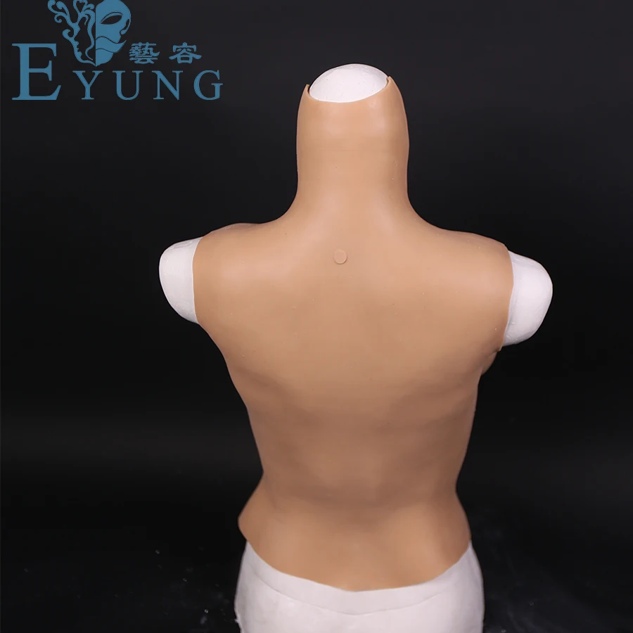 Shemale Trandsgender H Cup Half Body Breast Forms For Crossdresser Artificial Breast Cups Fake Boobs Silicone 3