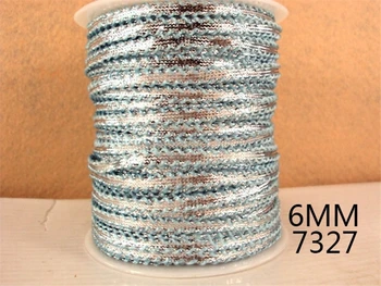 

David accessories 100yards/roll 1/4'' 6mm Rope String Elastic Ribbon DIY Sewing Clothing Material Home Decoration,100Yc7615