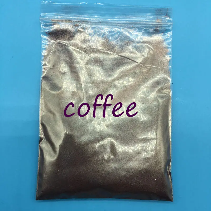 coffee 10 г ПИГМЕНТ жемчужный порошок здоровая Натуральная Минеральная пудра MICA порошок DIY краситель, блеск для ногтей, использовать для мыла автомобильные художественные изделия - Цвет: coffee