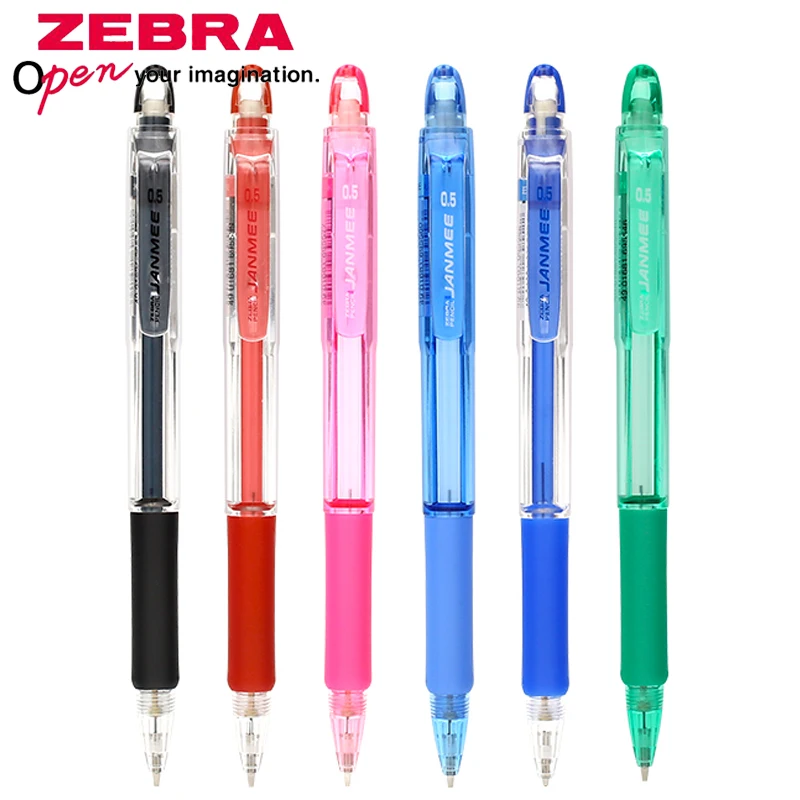 

ZEBRA KRM-100-BL 0.5mm True Beauty Activity Pencil Classic Style Simple and Transparent Pen Retractable Nib Rubber Pen Holder