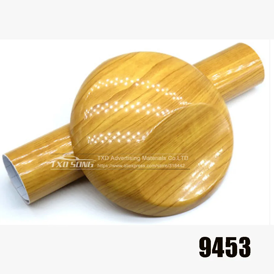 10/20 Вт, 30 Вт, 40/50 см X 152 см высоком каблуке яркие для дерева для салона автомобиля DIY виниловые Стикеры самоклеящаяся пленка - Название цвета: W9453