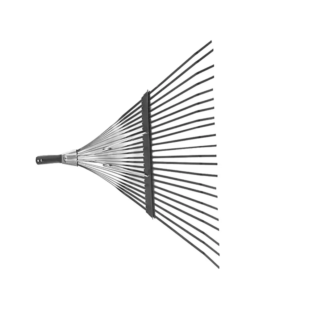 22 зуба Регулируемая садовая трава грабли для листьев складное устройство садовые грабли садовые инструменты для чистки грабли - Цвет: Black