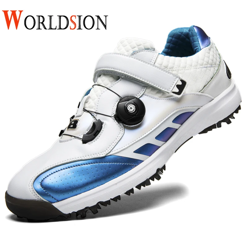 

New Golf Shoes Men Sipkes Golf Sneakers Big Size 38-45 Anti Slip Comfortable Golfing Shoes Men Outdoor Grass Walking Shoes