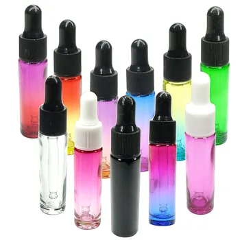 

1/5PCS 10ML Glass Dropper Bottle Pipette Aromatherapy Bottle With Pure Glass Pipette Mini Essential Oil Bottle Perfume Storage