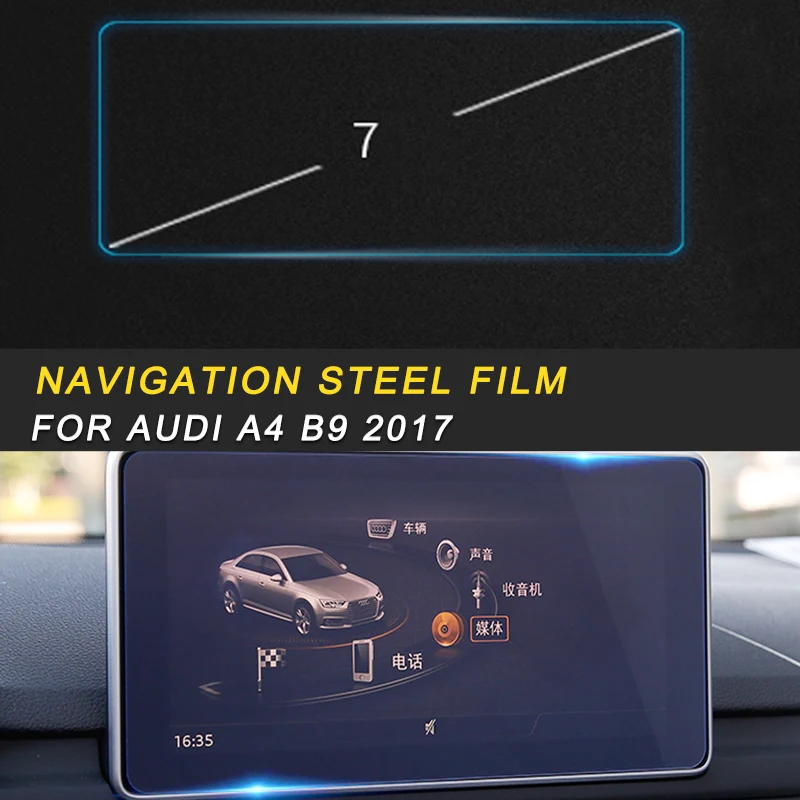 

Car Navigation Screen Monitor Film Protector Cover Trim Sticker Interior Accessoriesn For Audi A4 A5 S4 S5 B9 2017 2018