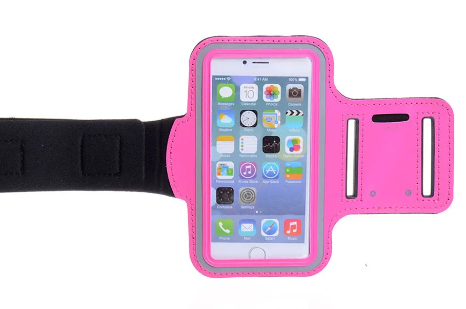 Розовая водонепроницаемая Спортивная Беговая повязка для спортзала для iphone 11 Xs Max XR X 8 4 4s 5 5S 5c SE 6 6s 7 7s plus чехол для телефона