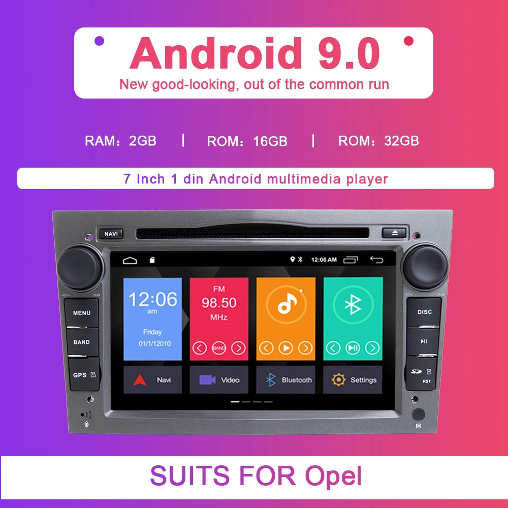 2 Din Android 9,0 Автомобильный gps Мультимедиа для OPEL Vauxhall Astra H G J vivaro Vectra C Antara Zafira B Corsa DMeriva Veda навигация