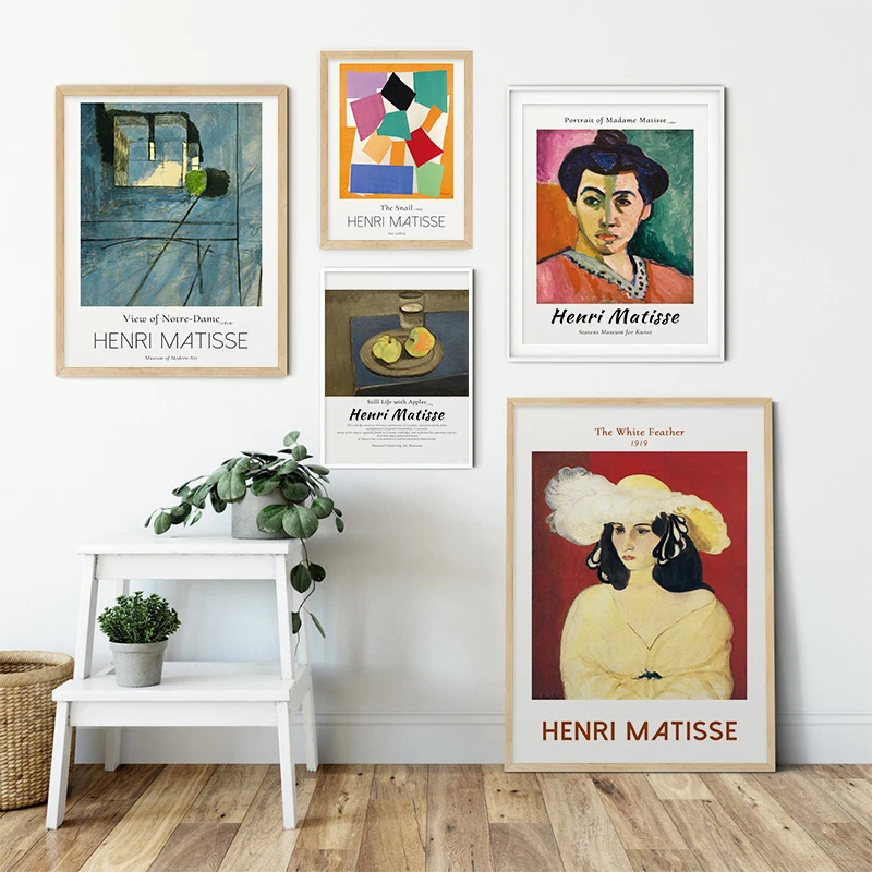 

Henri Matisse World Famous The Snail Exhibition Poster Canvas Painting Wall Art Picture Print For Living Room Bedroom Home Decor