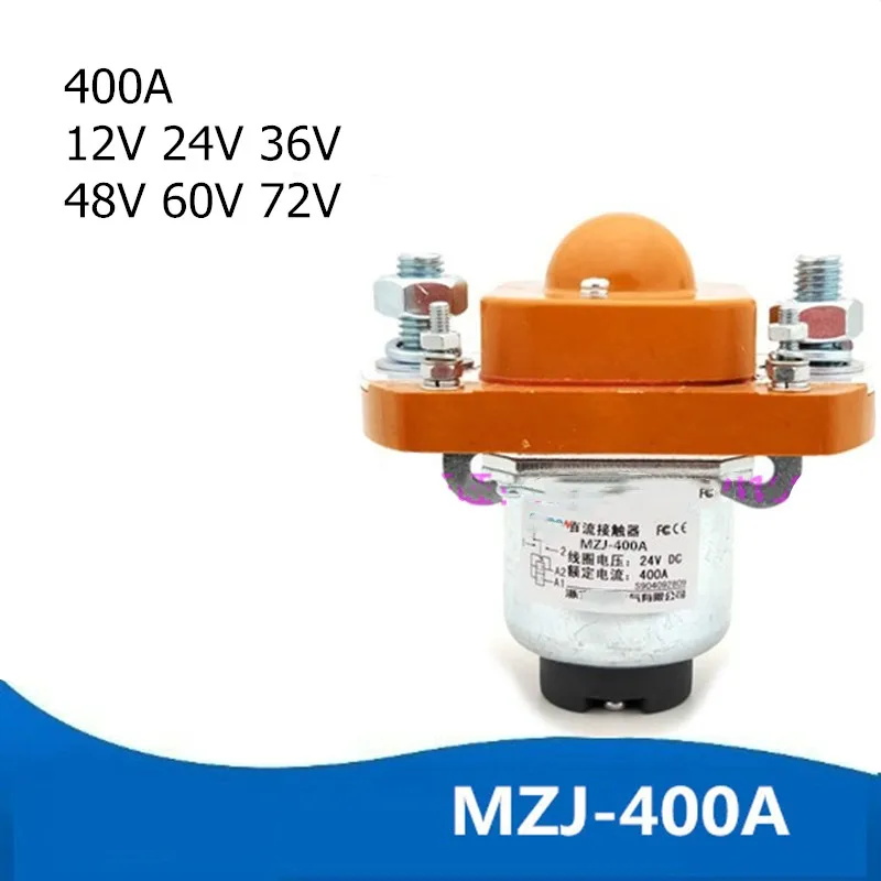 Contator para o Guincho do Carro de Wehicle da Garra do Eletromotor da Empilhadeira Normal-aberto 24 36 48 60 72 400a dc da Empilhadeira Zj400a 1no 12 v