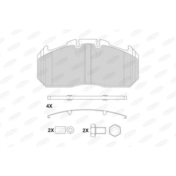 Колодки тормозн. дисковые 29131 \RVI Magnum/Premium 00-, Omn MAN