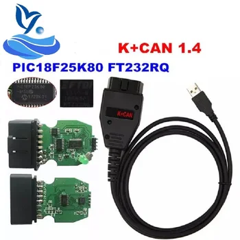 

PIC18F25K80 FT232RQ Chip For VAG K+CAN Commander 1.4 OBD2 Diagnostic Scanner For VAG K+CAN 1.4