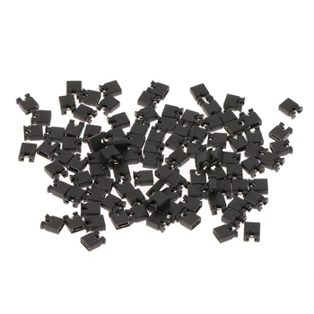 

YAM 100pcs Pin Header Jumper blocks Connector 2.54 mm for 3 1/2 Hard Disk Drive CD/DVD Drive Motherboard and/or Expansion Card