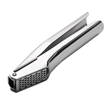 

Garlic Press,Stainless Steel Ginger Mincer Squeezer Chopper and Smasher Rust Proof and Dishwasher Washable