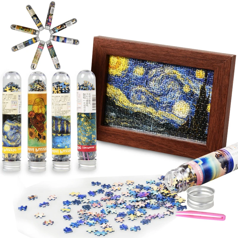 

234 Pieces Multi-type Landscape Jigsaw Puzzle Game Test Tube Packaging Puzzles For Adults Children Kids Games Educational Toys