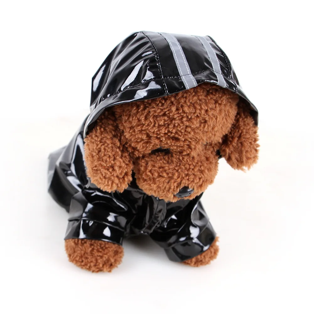 S-XL Pu Dog Raincoat Puppy Pet Hoody Waterproof Jackets PU Raincoat for Dogs Cats Apparel Cloth Wholesale Outdoor Dog Clothes