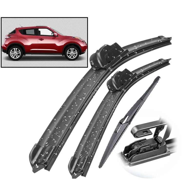 Wiper Front & Rear Wiper Blades Set for Nissan Juke F15 07.2010 2019