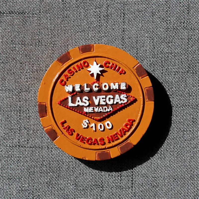 Lychee Las Vegas круглый холодильник магнитная наклейка знаменитый пейзаж магнит на холодильник современные украшения для кухни