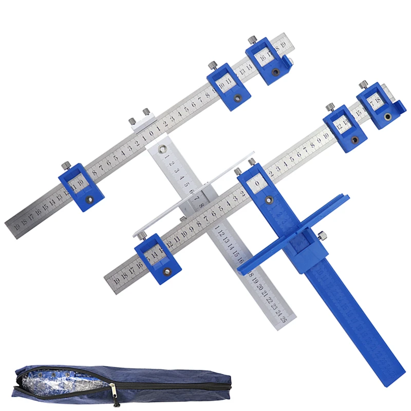 Drill Guide Sleeve Cabinet Hardware Jig Drawer Pull Wood Drilling Dowelling Hole Jig Furniture Punching Tool True Position Tools