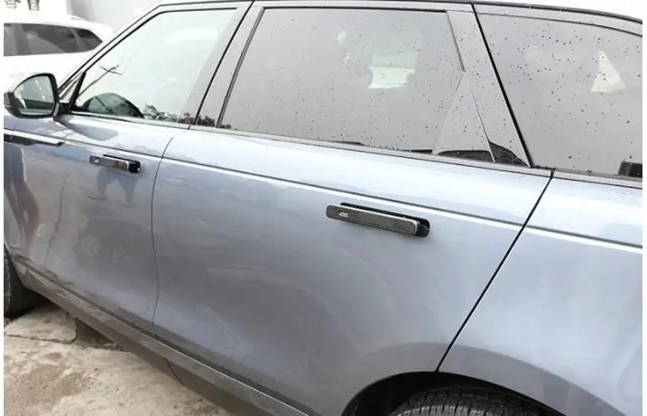 4 шт. углеродное волокно для Land Rover Range Rover VELAR ABS хром наружная дверная ручка отделка автомобильные аксессуары