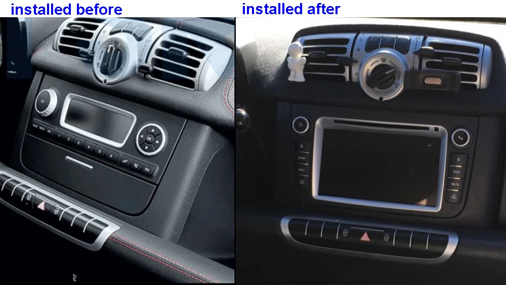 Best DSP 64G PX6 Android 9 Car DVD Player GPS for Mercedes/Benz Smart Fortwo 2011 2012 2013 2014 with Radio WiFi BT 2