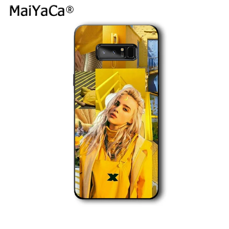 MaiYaCa Billie Eilish Горячая музыка певица звезда чехол для телефона для samsung обратите внимание на возраст 3, 4, 5, 7, 8, 9, 10 pro A7 A10 A40 A50 A70 J7