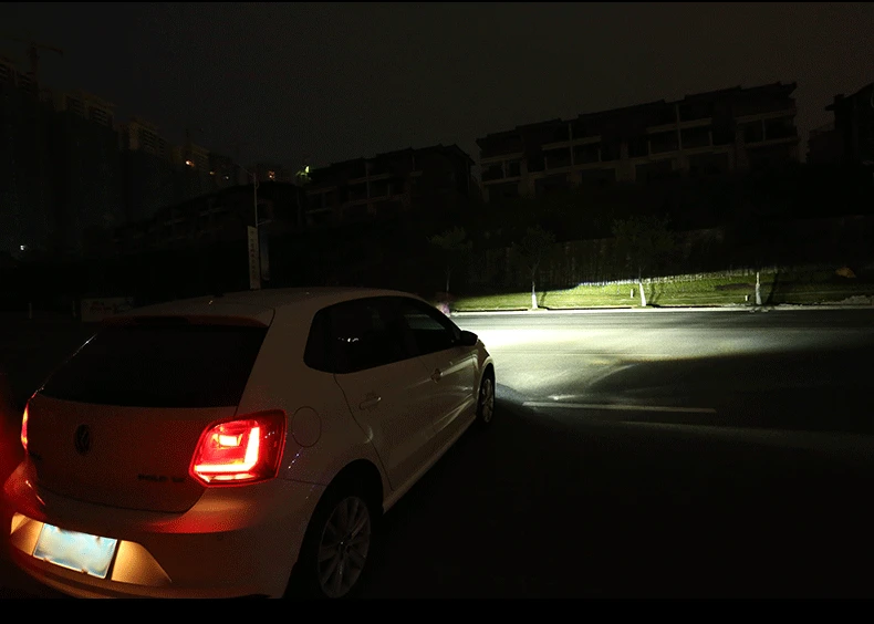 Polo головной светильник в сборе 11-17 для Volkswagen polo Модифицированная линза ксеноновая лампа Светодиодный дневной ходовой светильник поток рулевая лампа