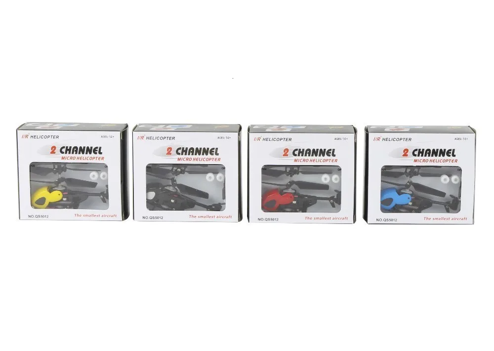Высокое качество QS QS5012 2CH инфракрасный полу-вертолет Micro RC CJ91263 Детская подарок детям игрушки RTF готов к полету