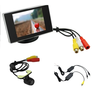 

Car Parking Assistance 3.5 Inch Rear View Monitor + Car Reversing Rearview Backup Camera with Bracket
