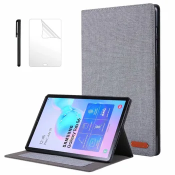

For Samsung Galaxy Tab S6 10.5 inch T860 Tablet Cases For Tab S6 10.5'' SM-T860 SM-T865 Flip Stand Cover Soft Case +filmPen