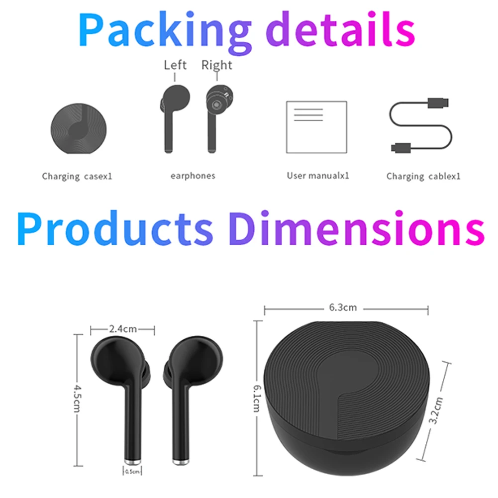 Sport Waterproof original Earbuds 5 0 Bluetooth Earphones Wireless Headphones with Mic Gaming Headset for iPhone Samsung