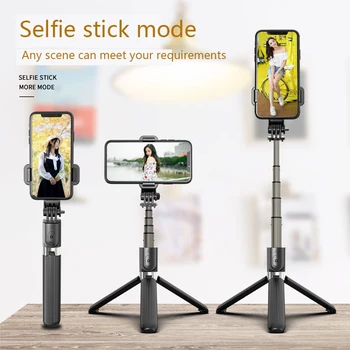 

Mobile phone GoPro camera wireless Bluetooth selfie stick aluminum alloy integrated telescopic pole live video shooting bracket