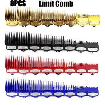 

8 Sets Of Limit Comb Positioning Comb Electric Clipper Card Set Hair Clipper Caliper Hairdressing Tool Modeling Tool