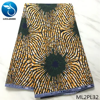 

LIULANZHI nigerian wax fabrics 6yards/lot prints ankara wax fabric for dress New arrival wax polyester fabric ML2PL21-ML2PL50