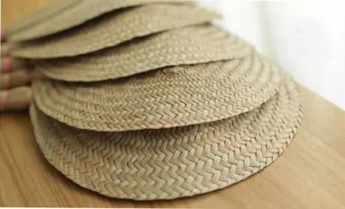 

Summer Cool Manual Straw Hand Fans Baby Mosquito Repellent Fan Palm Leaf Punka