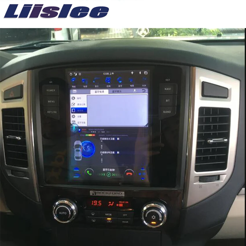 Liislee 2 din Android для Mitsubishi Pajero 2007 ~ 2018 большой экран Автомобильный мультимедийный